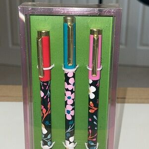 NWT- Kate Spade fall floral fine tip pit with acrylic tray.